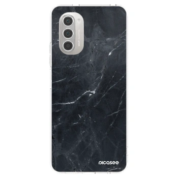 Picasee átlátszó szilikon tok az alábbi mobiltelefonokra Motorola Moto G51 - Black marble