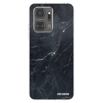 Picasee átlátszó szilikon tok az alábbi mobiltelefonokra Honor X7a - Black marble