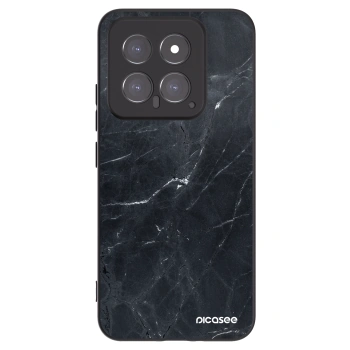 Picasee fekete szilikon tok az alábbi mobiltelefonokra Xiaomi 14 - Black marble