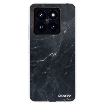 Picasee átlátszó szilikon tok az alábbi mobiltelefonokra Xiaomi 14 Pro - Black marble
