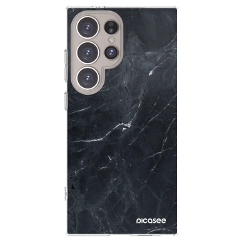 Picasee átlátszó szilikon tok az alábbi mobiltelefonokra Samsung Galaxy S24 Ultra S928B 5G - Black marble
