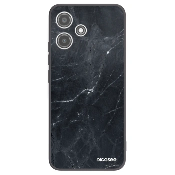 Picasee fekete szilikon tok az alábbi mobiltelefonokra Xiaomi Redmi 12 5G - Black marble
