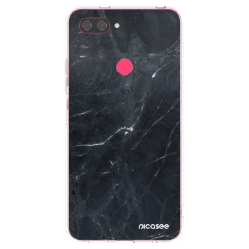 Picasee átlátszó szilikon tok az alábbi mobiltelefonokra Xiaomi Mi 8 Lite - Black marble