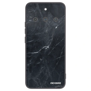 Picasee fekete szilikon tok az alábbi mobiltelefonokra Realme 11 Pro+ - Black marble