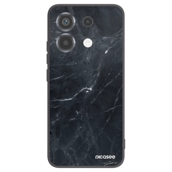 Picasee fekete szilikon tok az alábbi mobiltelefonokra Xiaomi Poco X6 - Black marble