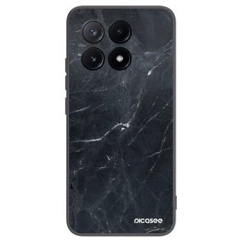 Picasee fekete szilikon tok az alábbi mobiltelefonokra Xiaomi Poco X6 Pro - Black marble