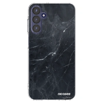 Picasee átlátszó szilikon tok az alábbi mobiltelefonokra Samsung Galaxy A15 A155F 4G - Black marble