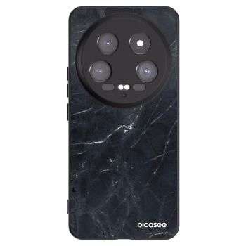 Picasee fekete szilikon tok az alábbi mobiltelefonokra Xiaomi 14 Ultra - Black marble