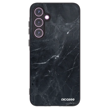 Picasee fekete szilikon tok az alábbi mobiltelefonokra Samsung Galaxy A35 5G A356B - Black marble
