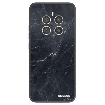 Picasee fekete szilikon tok az alábbi mobiltelefonokra Realme 12 Pro 5G - Black marble