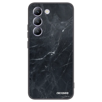 Picasee fekete szilikon tok az alábbi mobiltelefonokra Vivo V40 SE 5G - Black marble