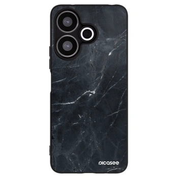 Picasee fekete szilikon tok az alábbi mobiltelefonokra Xiaomi Redmi 13 4G - Black marble
