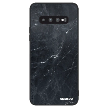 Szilikon tok erre a típusra Samsung Galaxy S10 Plus G975 - Black marble