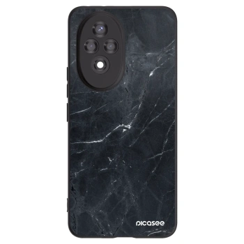 Picasee fekete szilikon tok az alábbi mobiltelefonokra Honor 200 5G - Black marble