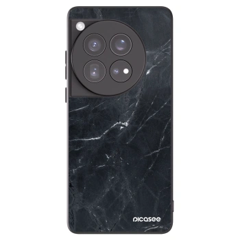 Picasee fekete szilikon tok az alábbi mobiltelefonokra OnePlus 12 5G - Black marble