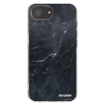 Picasee átlátszó szilikon tok az alábbi mobiltelefonokra Apple iPhone 16e - Black marble