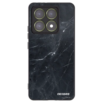 Picasee fekete szilikon tok az alábbi mobiltelefonokra Xiaomi 14T - Black marble