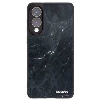 Picasee fekete szilikon tok az alábbi mobiltelefonokra Samsung Galaxy S25 Edge 5G - Black marble