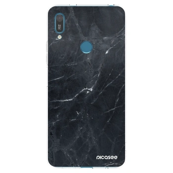 Picasee átlátszó szilikon tok az alábbi mobiltelefonokra Huawei Y7 2019 - Black marble
