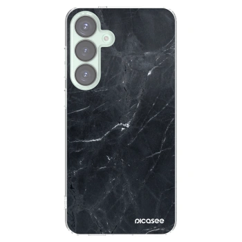 Picasee átlátszó szilikon tok az alábbi mobiltelefonokra Samsung Galaxy S25+ 5G - Black marble