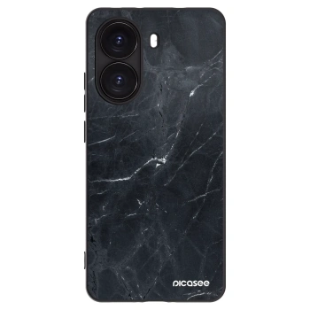 Picasee fekete szilikon tok az alábbi mobiltelefonokra Xiaomi Poco X7 Pro 5G - Black marble