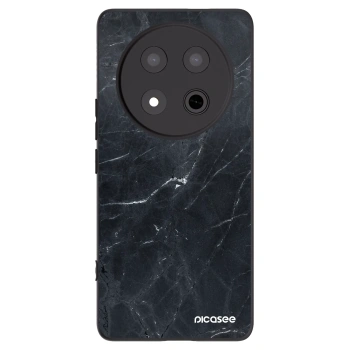 Picasee fekete szilikon tok az alábbi mobiltelefonokra Honor Magic7 Lite 5G - Black marble