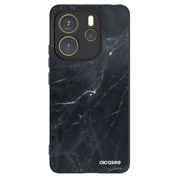 Picasee fekete szilikon tok az alábbi mobiltelefonokra Xiaomi Redmi Note 14 4G - Black marble