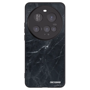 Picasee fekete szilikon tok az alábbi mobiltelefonokra Xiaomi 15 Ultra - Black marble