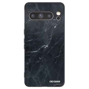 Picasee fekete szilikon tok az alábbi mobiltelefonokra Google Pixel 8 Pro - Black marble