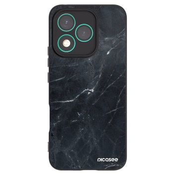 Picasee fekete szilikon tok az alábbi mobiltelefonokra Honor 400 Lite 5G - Black marble