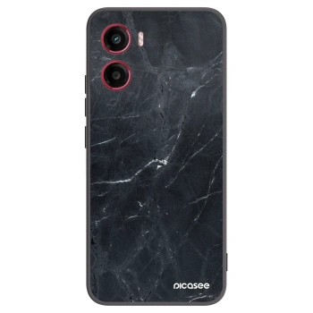 Picasee fekete szilikon tok az alábbi mobiltelefonokra Motorola Moto G05 - Black marble