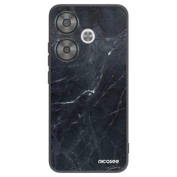 Picasee fekete szilikon tok az alábbi mobiltelefonokra Xiaomi Poco F6 - Black marble