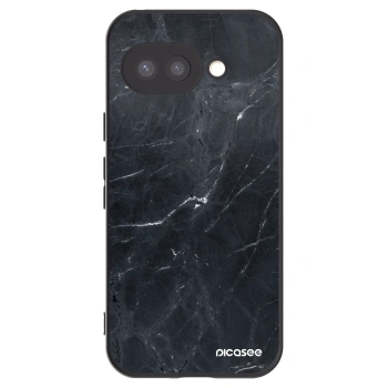 Picasee fekete szilikon tok az alábbi mobiltelefonokra Google Pixel 9a - Black marble