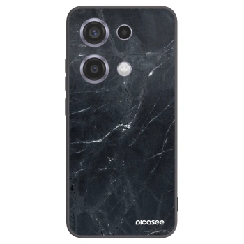 Picasee fekete szilikon tok az alábbi mobiltelefonokra Xiaomi Redmi Note 14S - Black marble