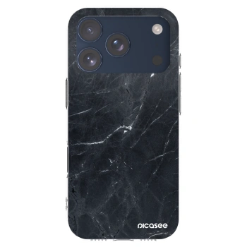 Picasee átlátszó szilikon tok az alábbi mobiltelefonokra Apple iPhone 17 Pro - Black marble