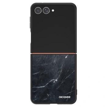 Szilikon tok erre a típusra Samsung Galaxy Z Flip7 5G - Black marble