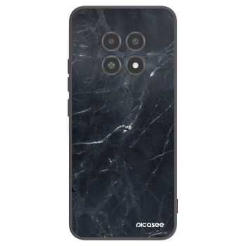 Picasee fekete szilikon tok az alábbi mobiltelefonokra Realme 12X - Black marble