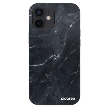 Szilikon tok erre a típusra Apple iPhone 12 mini - Black marble