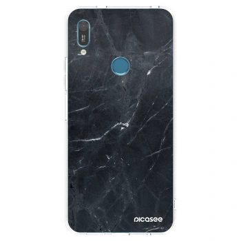 Picasee átlátszó szilikon tok az alábbi mobiltelefonokra Huawei Y6 2019 - Black marble