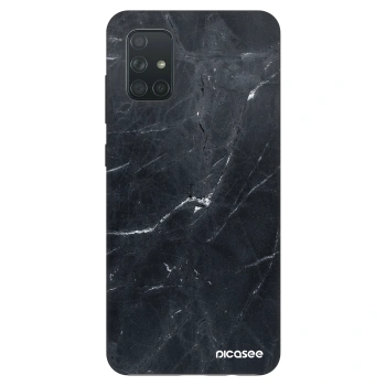 Szilikon tok erre a típusra Samsung Galaxy A71 A715F - Black marble