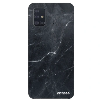 Szilikon tok erre a típusra Samsung Galaxy A51 A515F - Black marble