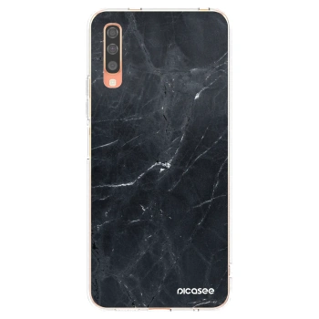 Picasee átlátszó szilikon tok az alábbi mobiltelefonokra Samsung Galaxy A70 A705F - Black marble