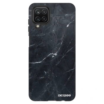 Szilikon tok erre a típusra Samsung Galaxy A12 A125F - Black marble