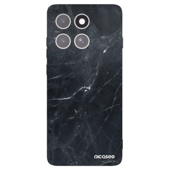 Picasee fekete szilikon tok az alábbi mobiltelefonokra Motorola Edge 60 Pro - Black marble