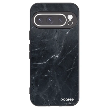 Picasee fekete szilikon tok az alábbi mobiltelefonokra Google Pixel 9 Pro XL - Black marble