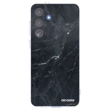 Picasee átlátszó szilikon tok az alábbi mobiltelefonokra Samsung Galaxy S25 FE 5G - Black marble