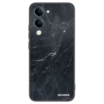 Picasee fekete szilikon tok az alábbi mobiltelefonokra Vivo Y29s 5G - Black marble