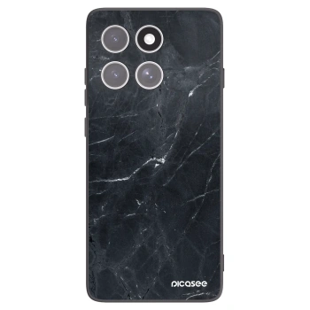 Picasee fekete szilikon tok az alábbi mobiltelefonokra Motorola Edge 60 Fusion - Black marble