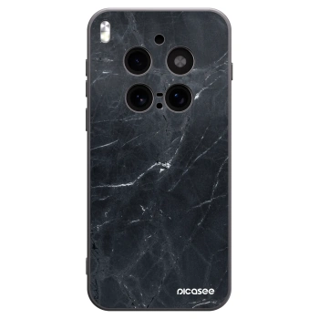 Picasee fekete szilikon tok az alábbi mobiltelefonokra Vivo X300 Pro - Black marble