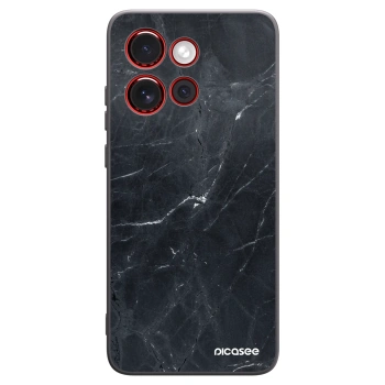 Picasee fekete szilikon tok az alábbi mobiltelefonokra Motorola Edge 60 Neo 5G - Black marble